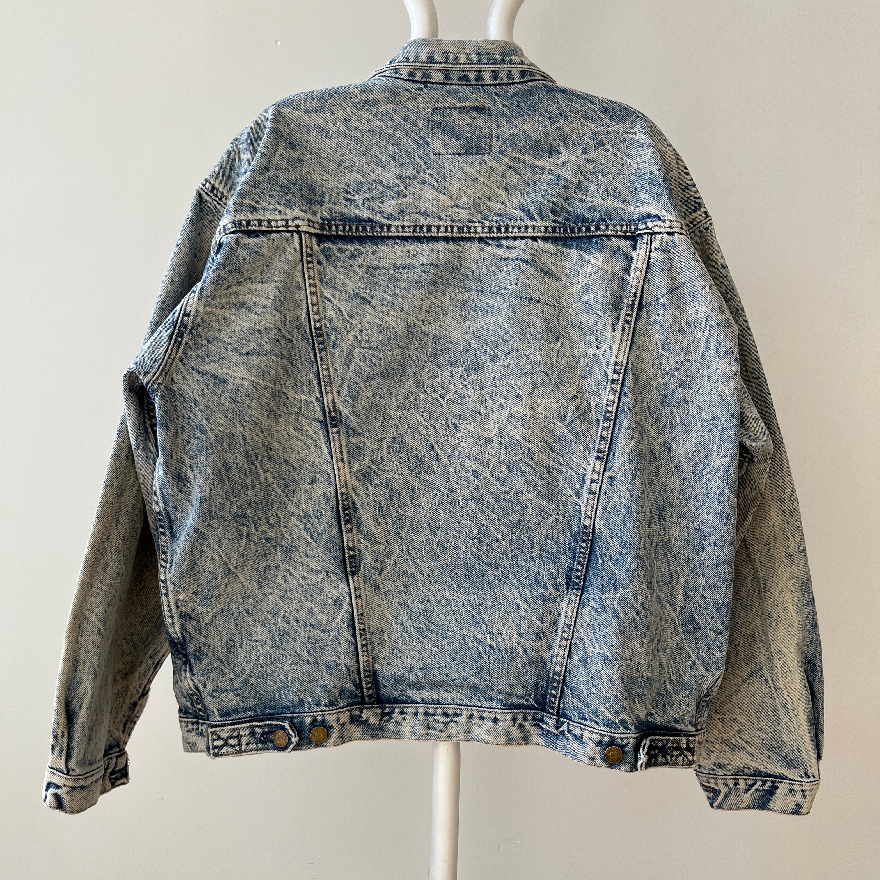 1980s Gap Work Force Acid Wash Denim Dad Jean Jacket