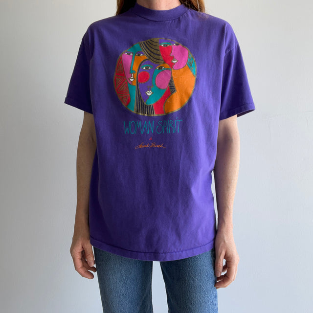 1980s Laurel Burch Spirit Woman Cotton T-Shirt