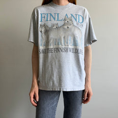 1990/00s Finland Wolf T-Shirt by Screen Stars