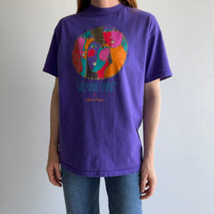 1980s Laurel Burch Spirit Woman Cotton T-Shirt