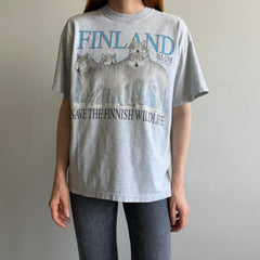 1990/00s Finland Wolf T-Shirt by Screen Stars