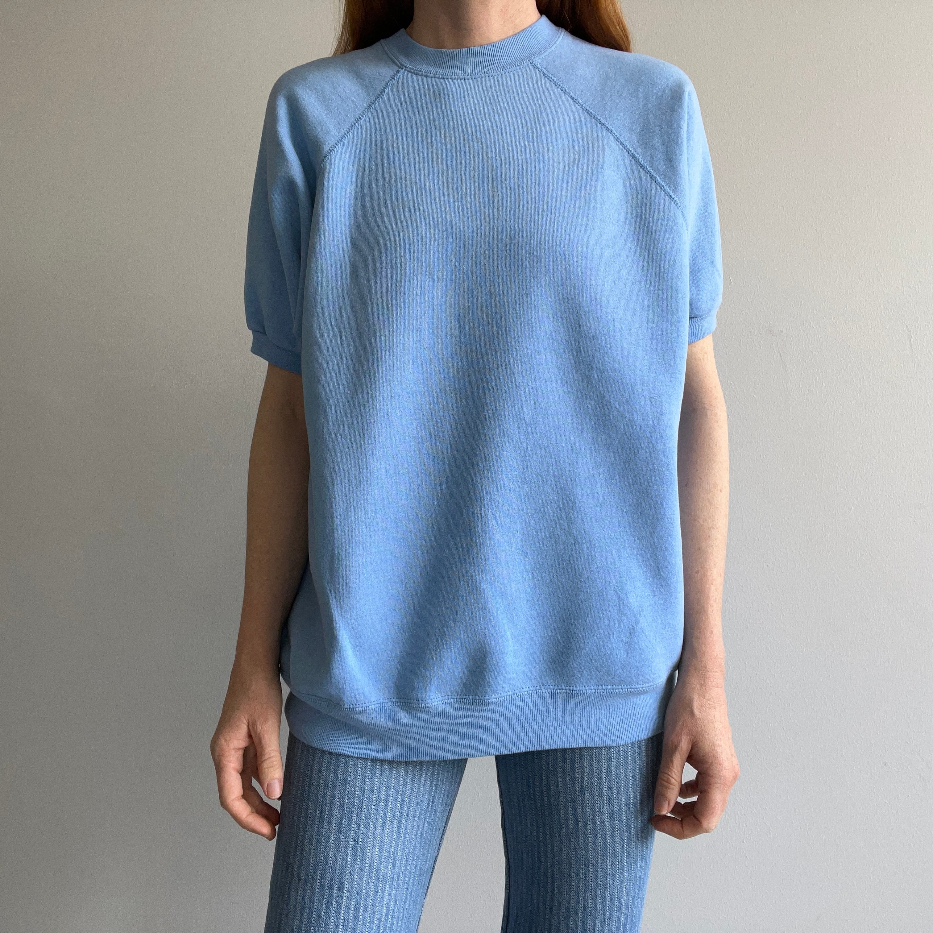 1980s Baby Blue Relaxed Fit Warm Up