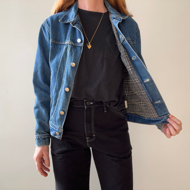 1980s/90s Lined J. Crew Denim Jacket - USA Made