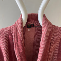 1940s Pilgrim Beacon Blanket Smoking Jacket with Sash - TINA COLLECTION