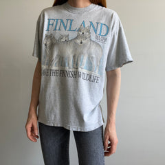 1990/00s Finland Wolf T-Shirt by Screen Stars