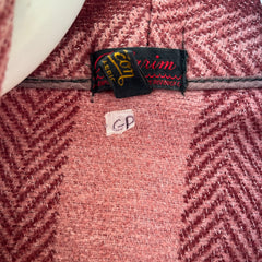 1940s Pilgrim Beacon Blanket Smoking Jacket with Sash - TINA COLLECTION