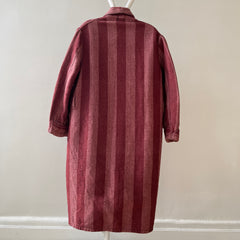 1940s Pilgrim Beacon Blanket Smoking Jacket with Sash - TINA COLLECTION