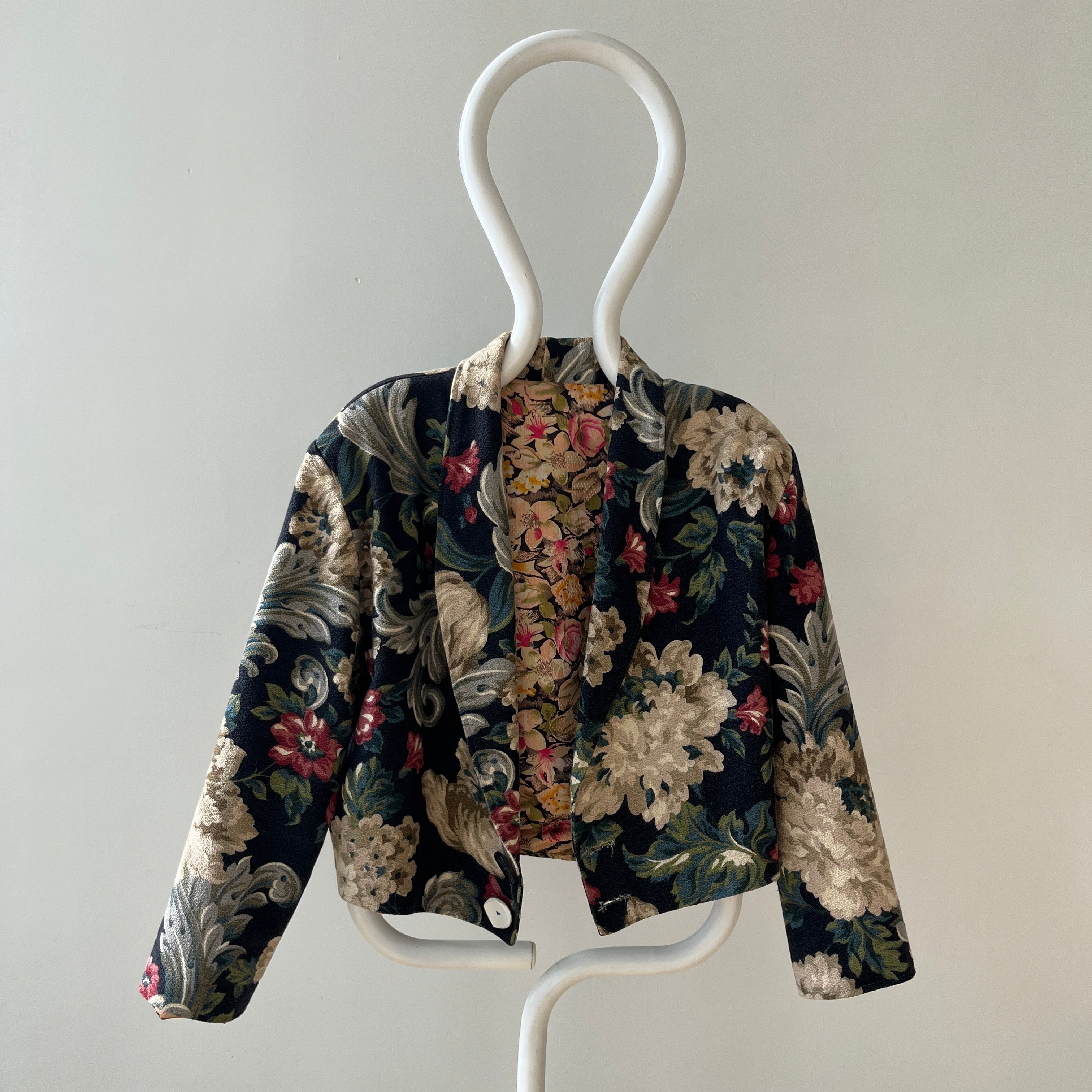 1980s Tapestry Floral Blazer - Silk Lined