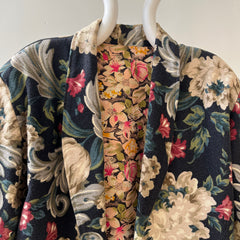 1980s Tapestry Floral Blazer - Silk Lined