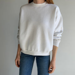 1980s Blank White Jerzees USA Made Sweatshirt - OMG