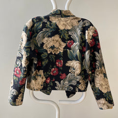 1980s Tapestry Floral Blazer - Silk Lined
