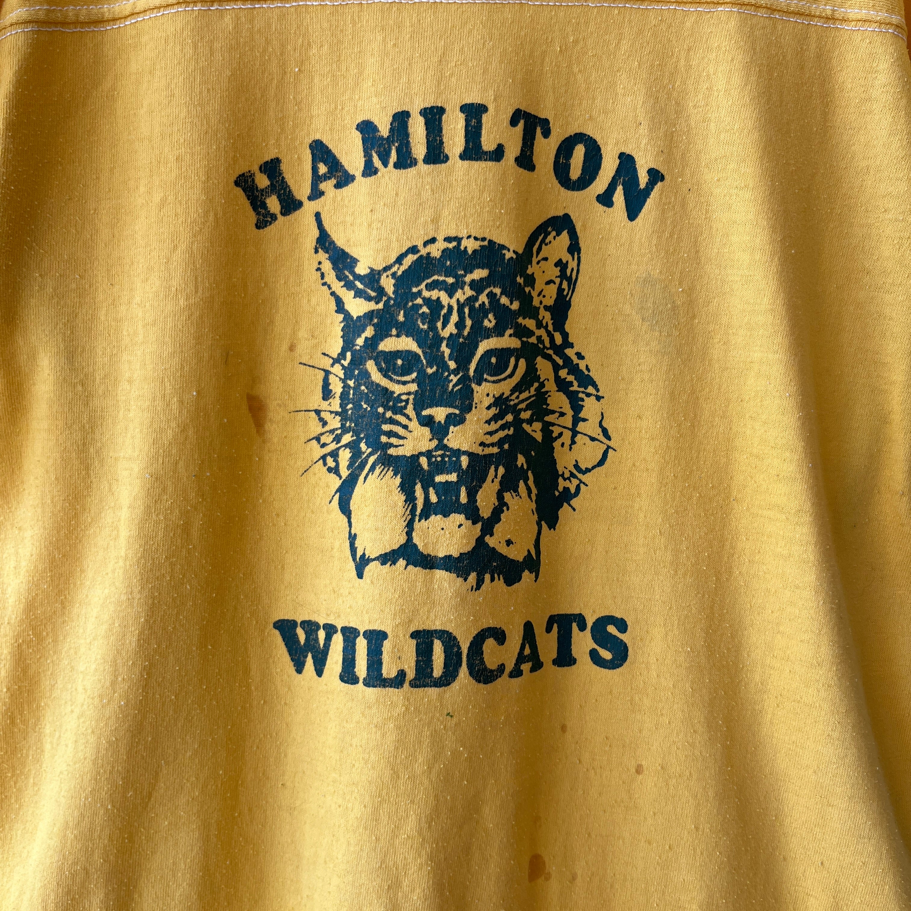 1970s Hamilton Wildcats Football Cut T-Shirt
