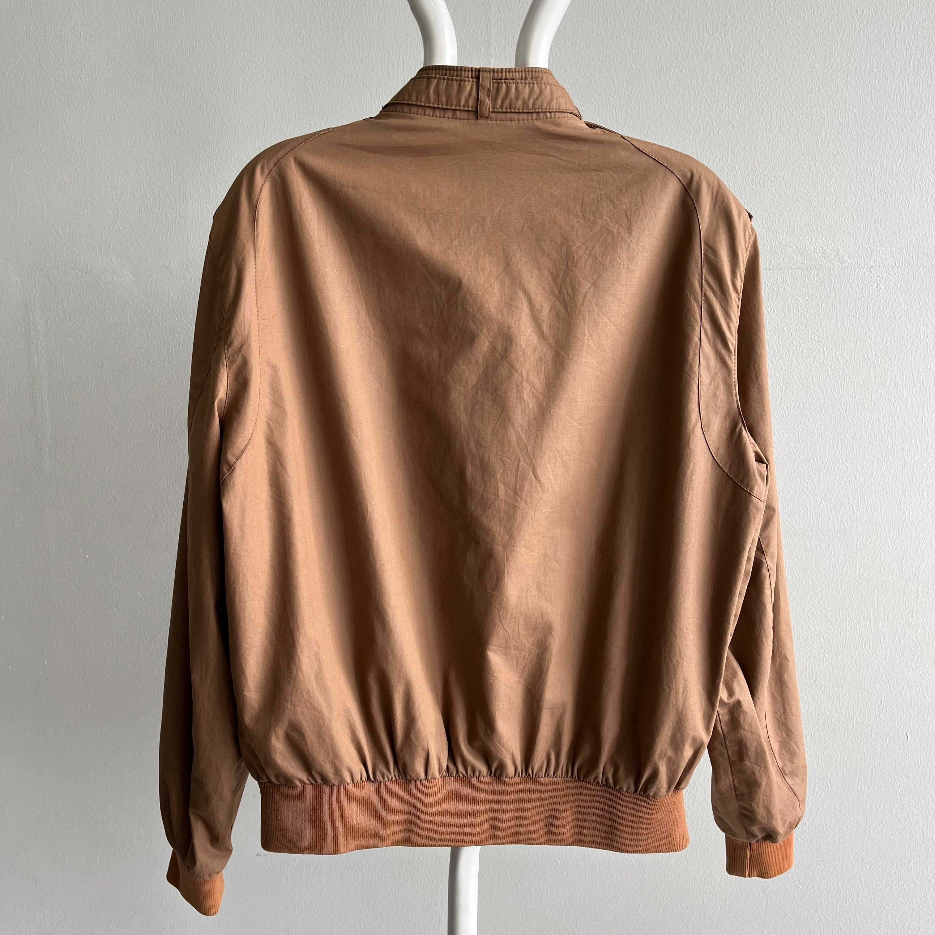 1980s Members Only Coffee Colored Jacket