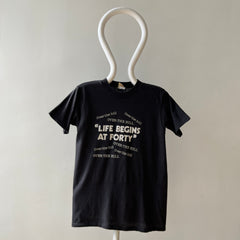 1980s Life Begins At Forty T Shirt - Guys, It Really Does