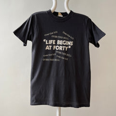 1980s Life Begins At Forty T Shirt - Guys, It Really Does