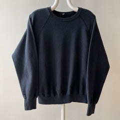 00s Heavy Weight Blank Black Sweatshirt par FOTL - Structuré