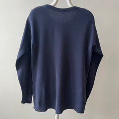 1980s Navy Faded Thermal Shirt
