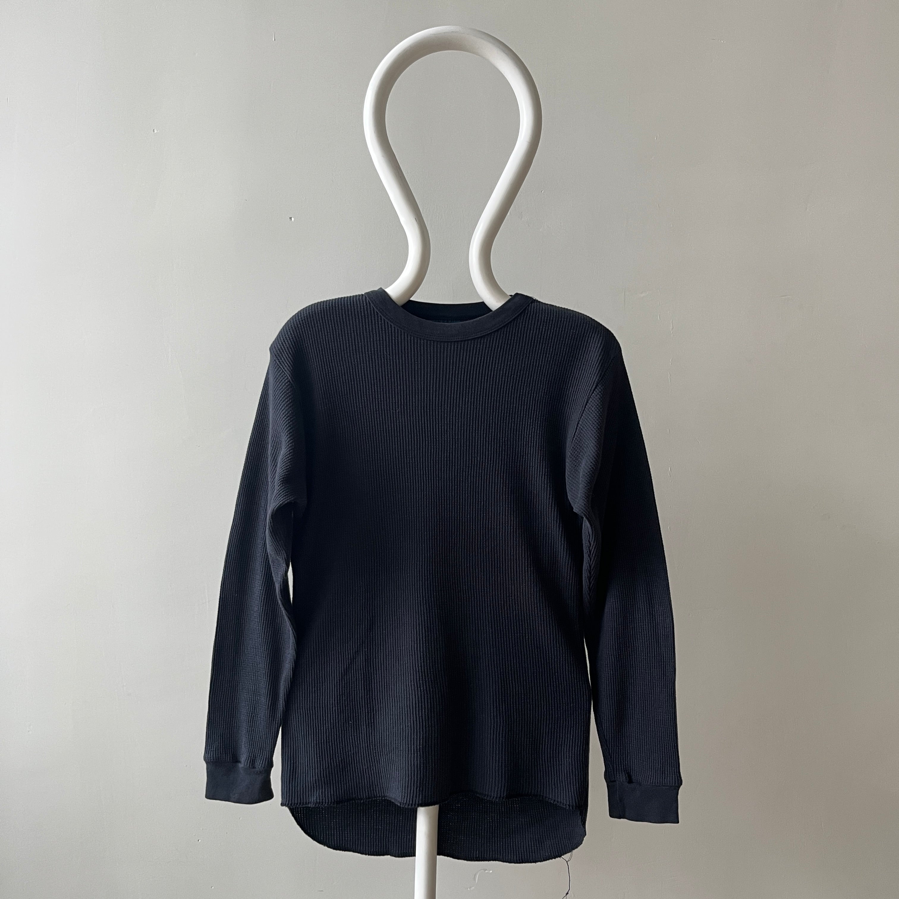 1980s Faded Black Thermal Shirt