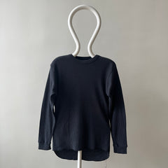 1980s Faded Black Thermal Shirt