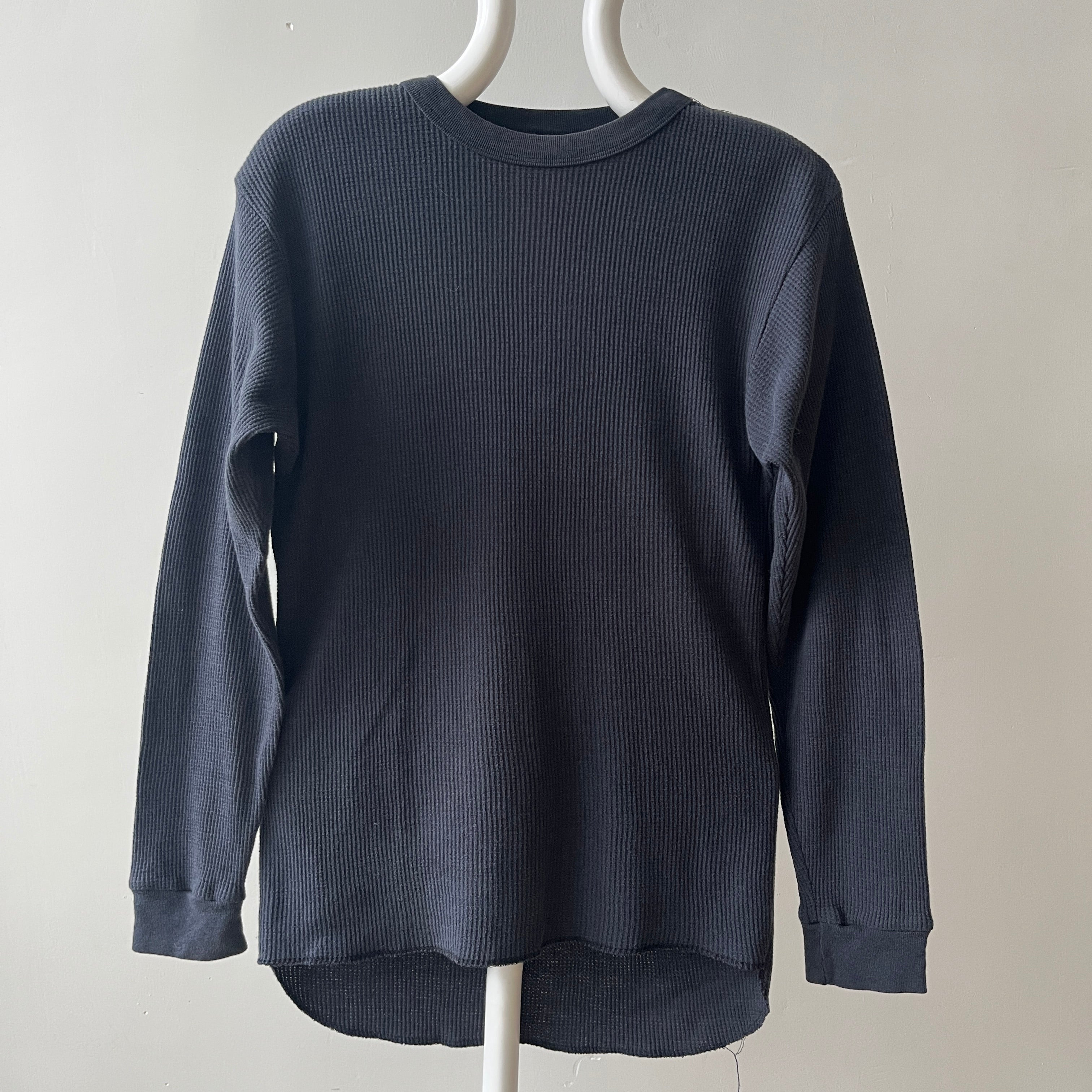 1980s Faded Black Thermal Shirt