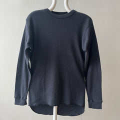 1980s Faded Black Thermal Shirt