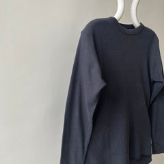 1980s Faded Black Thermal Shirt