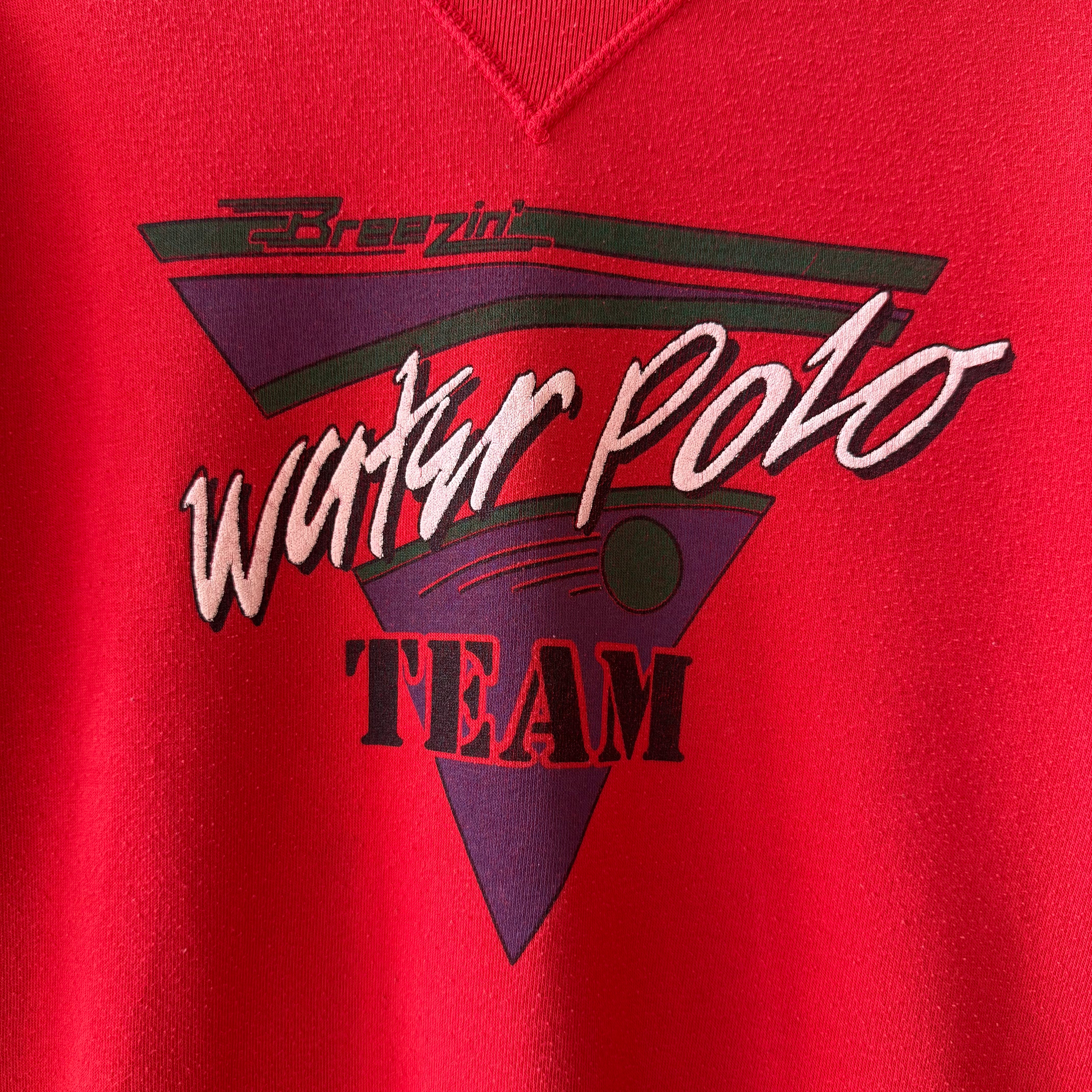 1980s/90s Breezin Water Polo Team Sweatshirt