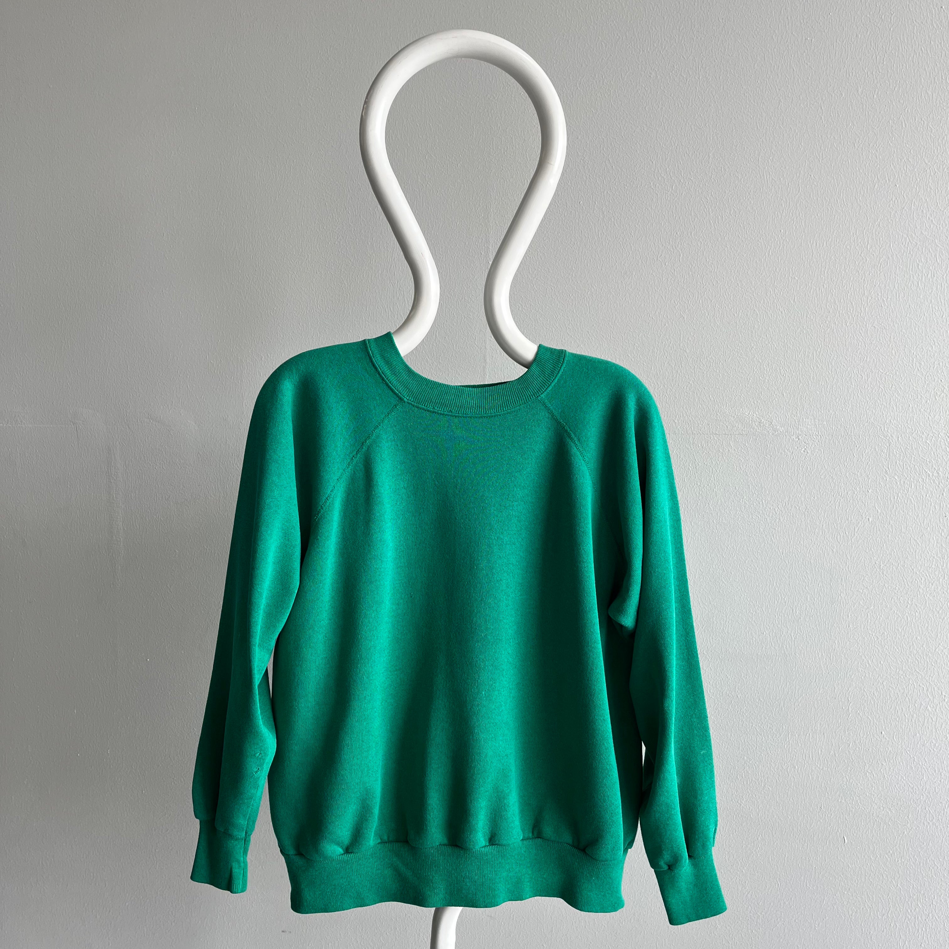 1980s Sun Faded Green Sweatshirt by Pannill (IYKYK)
