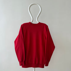 1980s Blank Red Sweatshirt