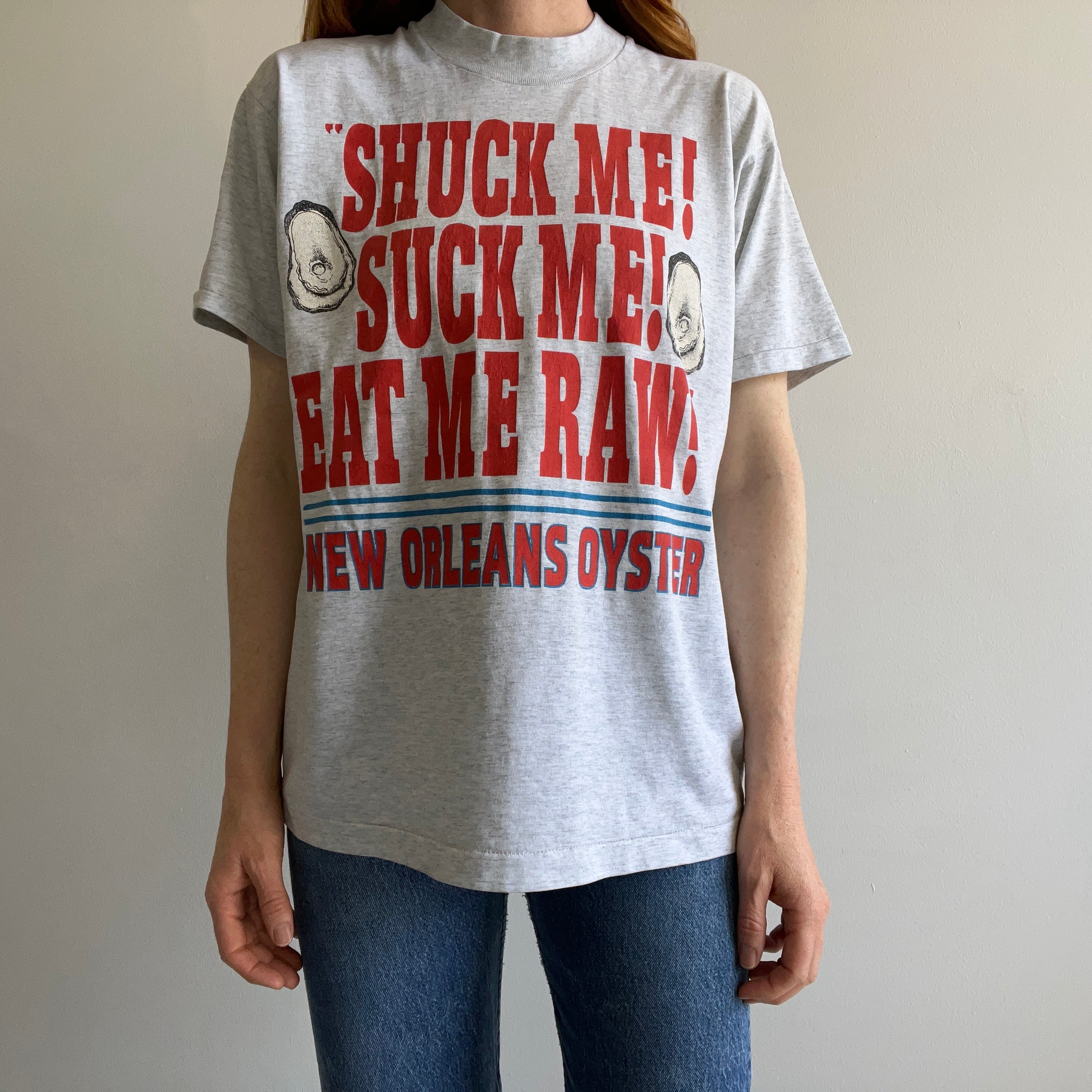 1980s Shuck Me, Etc - New Orleans T-SHirt by FOTL Best