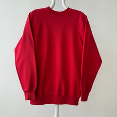 1980s Blank Red Sweatshirt