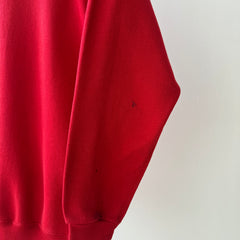 1980s Blank Red Sweatshirt