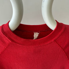 1980s Blank Red Sweatshirt