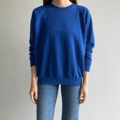 1980s Royal Dodger Blue Raglan Sweatshirt