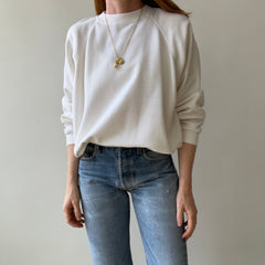 1980s Hanes Natural White Raglan with Sharpie