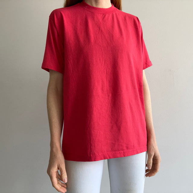 1980s New Old Stock "Faded Red" / Pink T-Shirt by Velva Sheen