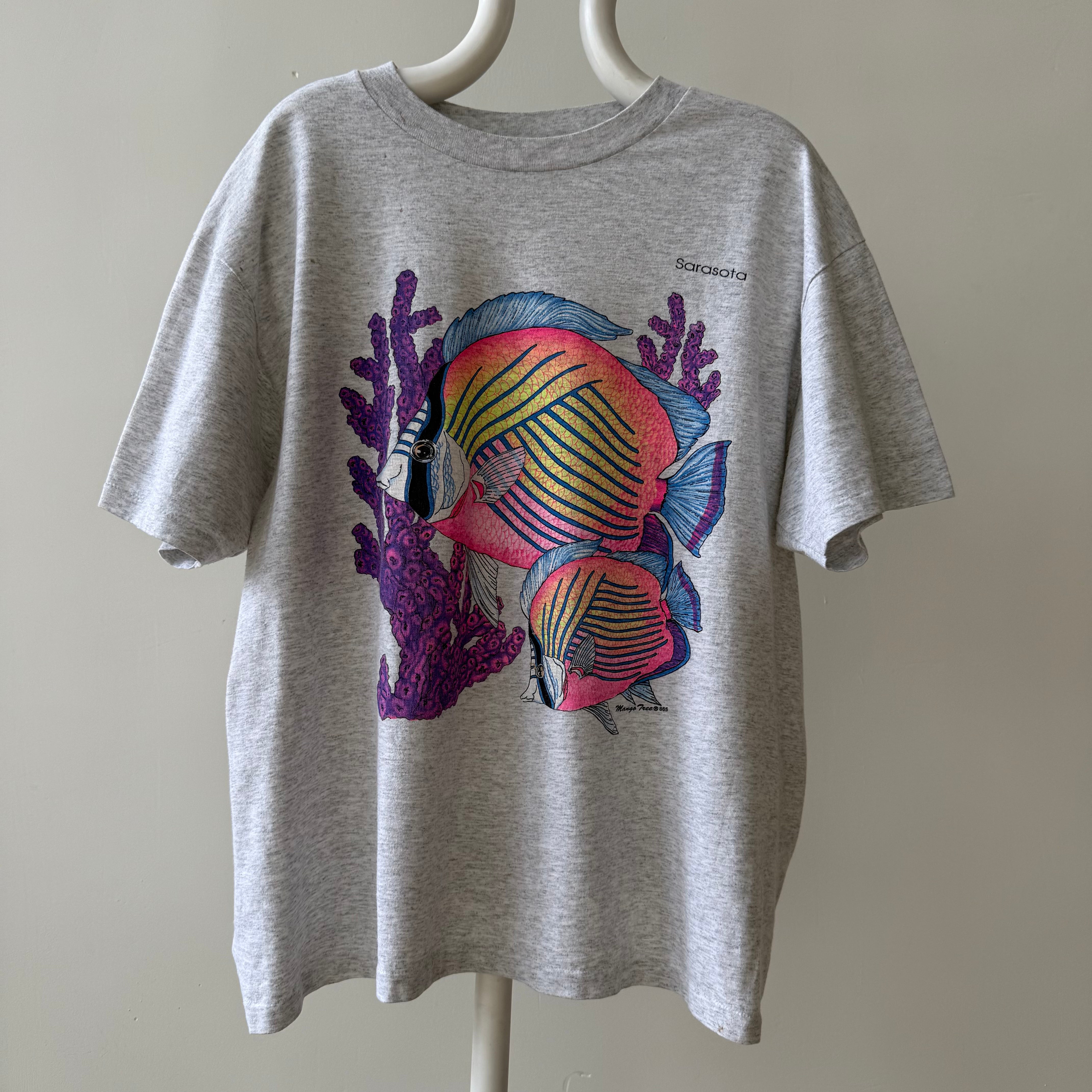 1990s Sarasota Fish Graphic T Shirt - GREAT FIT!!!!