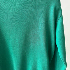 1960s/70s Faded Green Ann Taylor (!!!) V Neck Sweatshirt