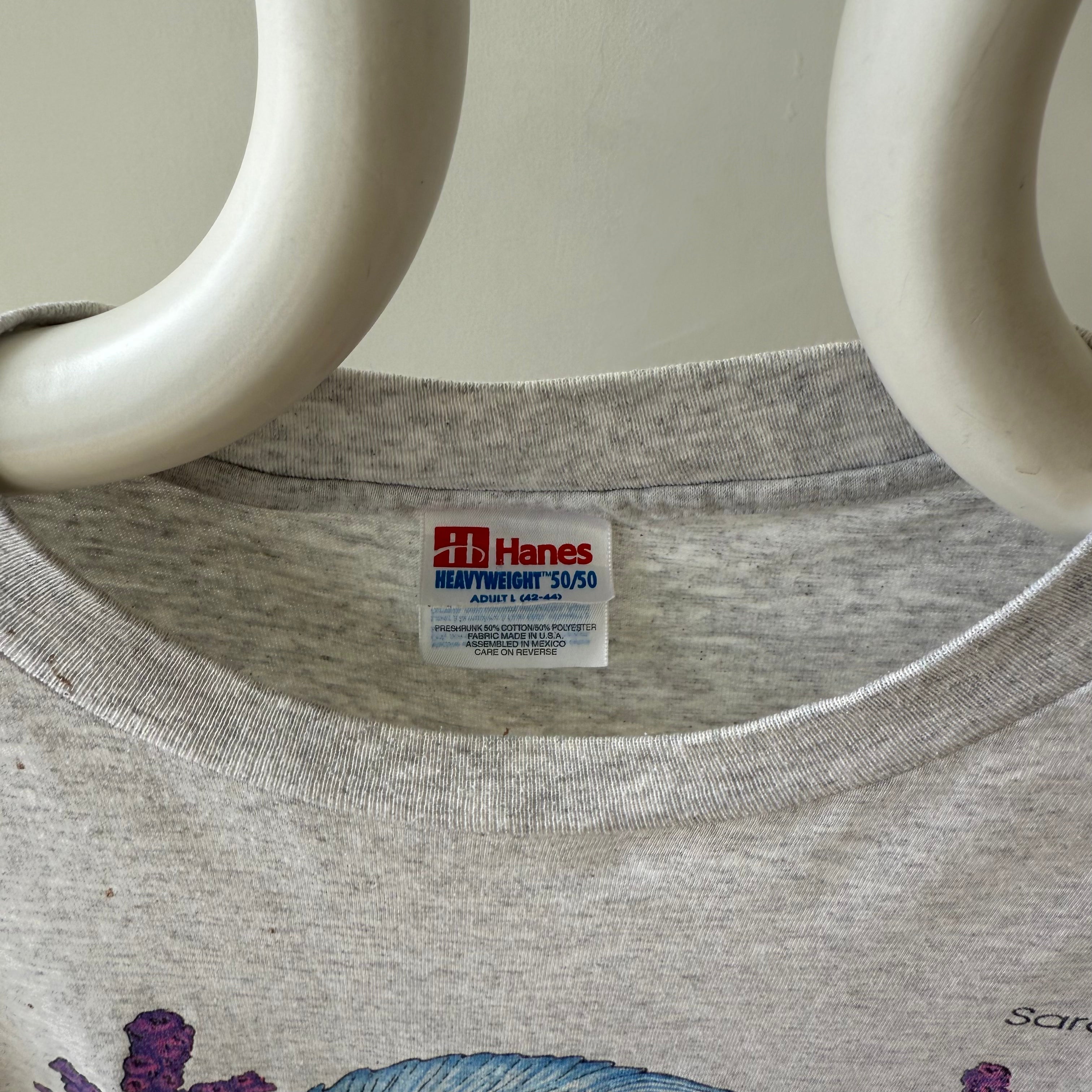 1990s Sarasota Fish Graphic T Shirt - GREAT FIT!!!!