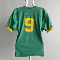 1970s Football Ring Tee with No 9 On the Backside