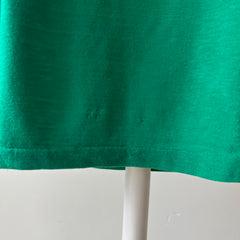 1970s/80s Green With Mustard Ribbing Tank Top - RAD