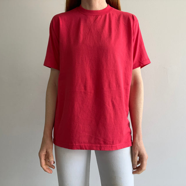 1980s New Old Stock "Faded Red" / Pink T-Shirt by Velva Sheen