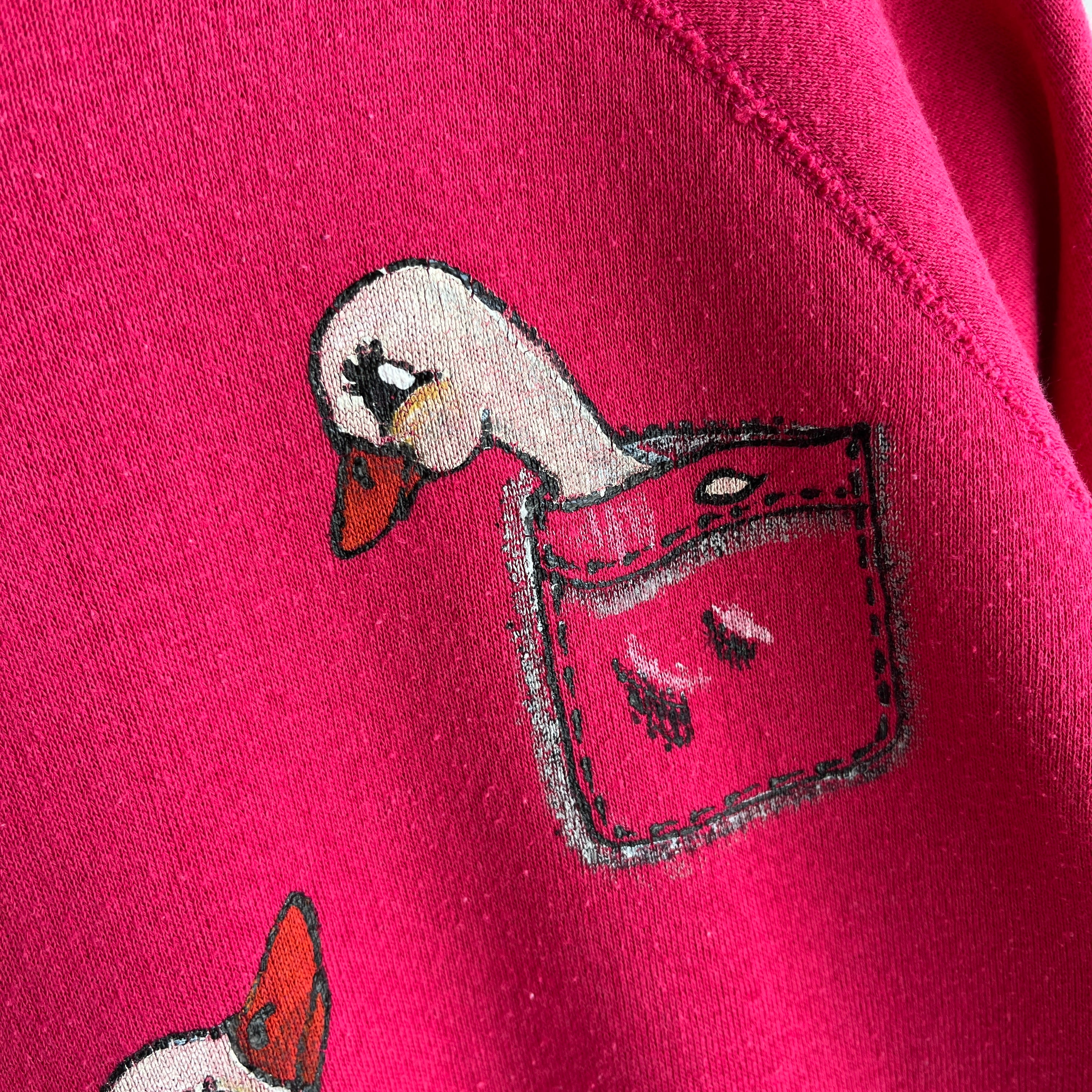 1980s DIY Goose Masterpiece Sweatshirt