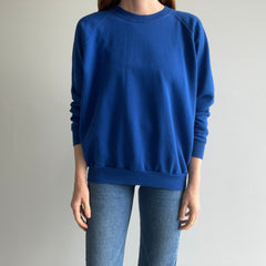 1980s Royal Dodger Blue Raglan Sweatshirt