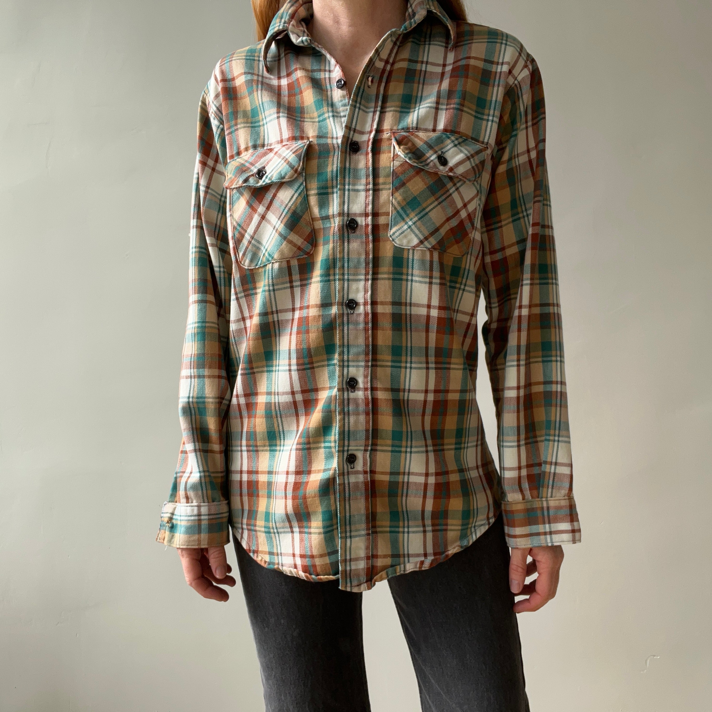 1970/80s Cotton Flannel (not flannel fabric) Shirt