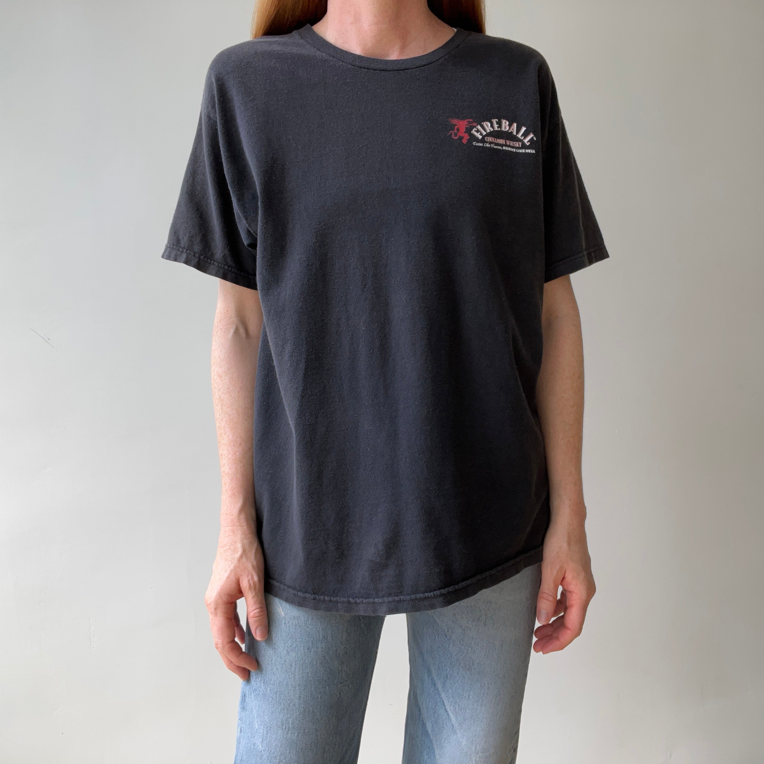 2000s Fireball Alcohol T-Shirt - Hangover Not Included