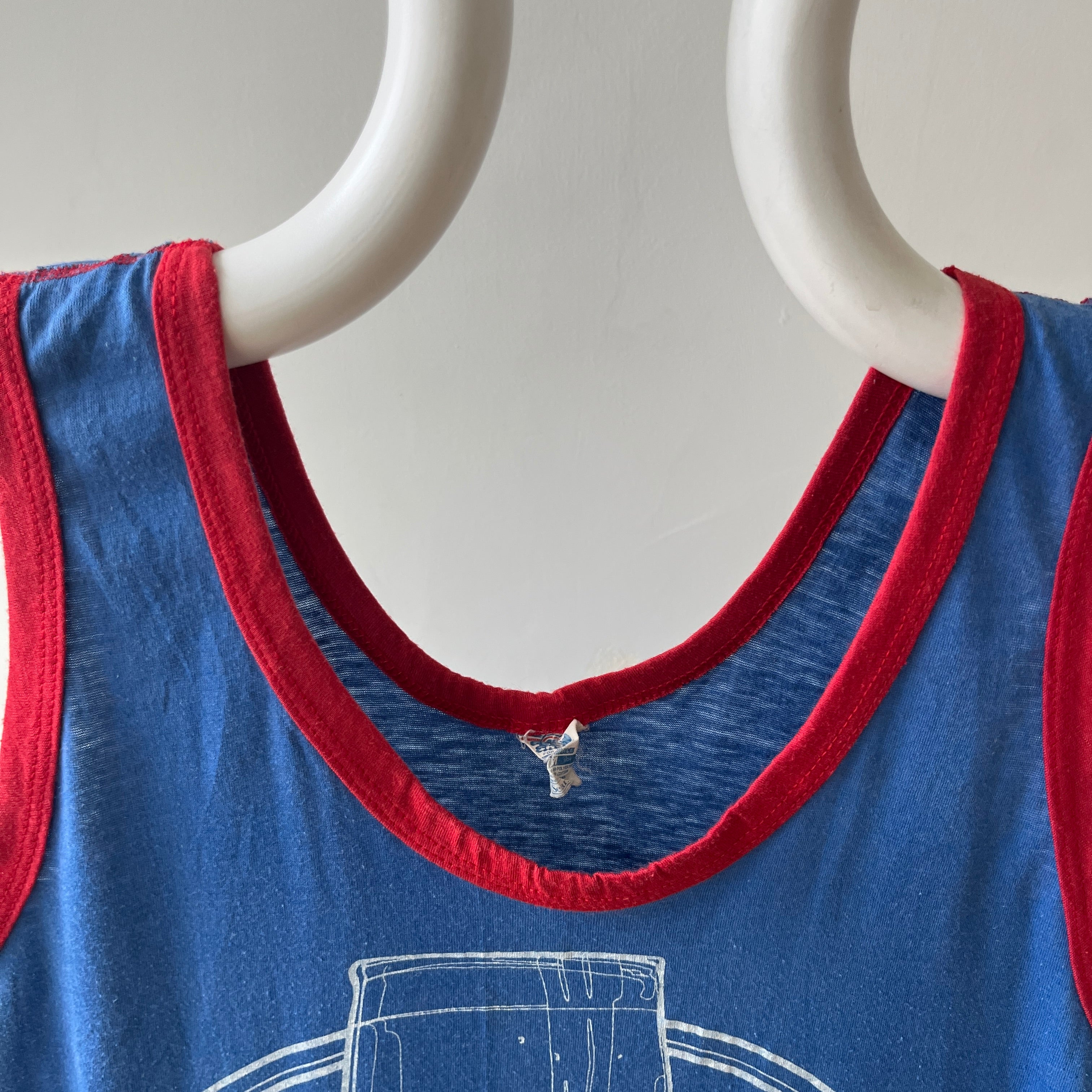 1970s Wine And Cheese Tank Top !!!!! The Backside Too
