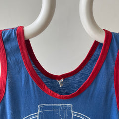 1970s Wine And Cheese Tank Top !!!!! The Backside Too