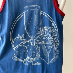 1970s Wine And Cheese Tank Top !!!!! The Backside Too