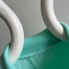 1980s Cotton Builtin Polo *Sweatshirt* Style Shirt